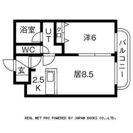 ティアラ大谷地Ｉの物件間取画像